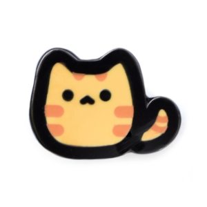 Orange Tabby Cat Mini Pin