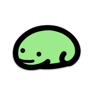 Frog Loaf Vinyl Sticker