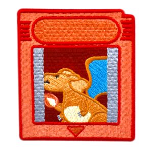 Red Game Cartridge Iron-On Patch