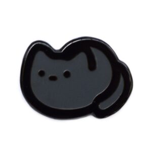 Black Loaf Cat Mini Pin