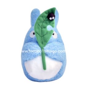 Blue Totoro with Leaf