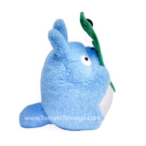 Blue Totoro with Leaf